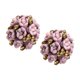 thumbnail image 5 of Moda elegante flor de cerámica Ear Stud mujeres señora regalos Púrpura Salvador Perno prisionero del oído de cerámica, 5 of 8