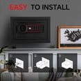 thumbnail image 2 of Tigerking 0.5 Cu.ft. Small Digital Safe Box for Closet, Nightstand and Hotel, Black, 2 of 7