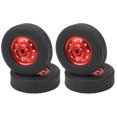 thumbnail image 1 of Neumático RC repuesto fácil de instalar rueda RC sin daños para coche WPL D12 Fugacal Otros, 1 of 8