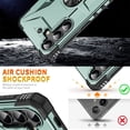 thumbnail image 6 of for Samsung Galaxy S25 Plus Case, with Magnetic Car Mount Function, Military Grade Shockproof Non-Slip Case Built-in 360° Rotate Ring Stand for Galaxy S25 Plus - Darkgreen, 6 of 9