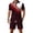 Red&1080, variant on CONFREE Mens 2 Peice Shorts Sets Casual Men's Summer Outfits Set Graphic Polo Shirts Shorts Athletic Sweat Suit for Men
