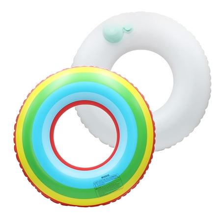 Beach Swim Ring Inflatable Swim Rings Summer Pool Swimming Float Swim Tube Beach Toy for Kids Adults ()