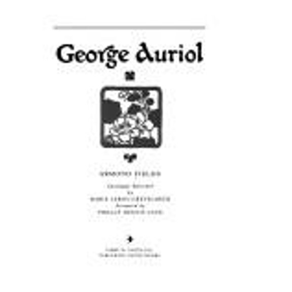 Pre-Owned George Auriol (Paperback) 9780879052003