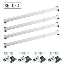 Flat Sash Rods 6-11 inches (Set of 4), White