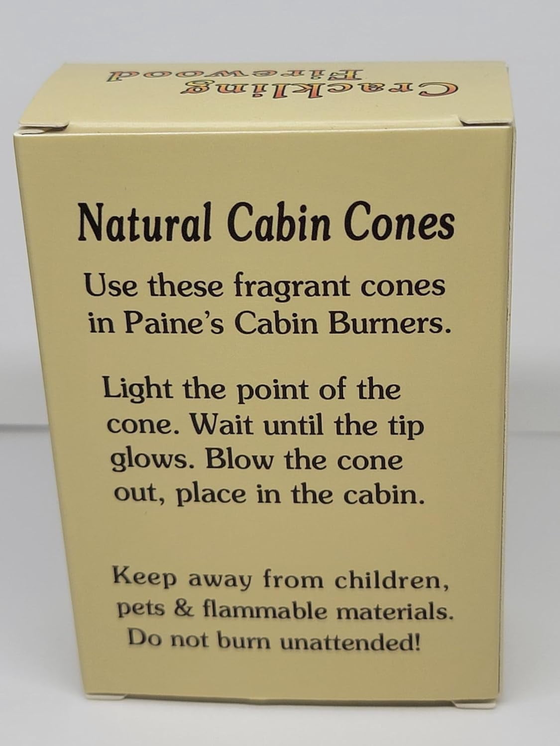 Crackling Firewood #25 Incense Log Cabin Cones Paine Christmas Tree Campfire