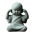thumbnail image 2 of Bandeja de té China Fernando Escultura Decoraciones Estatua de Buda Monje Adornos Miniatura para mesa Coche Escritorio Oficina, 2 of 8