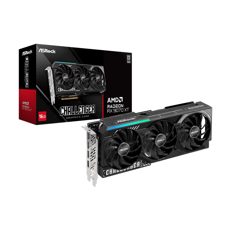 ASRock Challenger Radeon RX 9070 XT 16GB GDDR6 PCI Express 5.0 x16