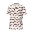 thumbnail image 6 of Wukai Dachshund Dog Puppy Print Men's Short-Sleeved Mesh T-Shirt,Quick-Dry Short Sleeve Workout T-Shirt-X-Large, 6 of 8