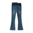 thumbnail image 5 of purcolt Womens Maternity Flared Jeans Over The Belly Pregnancy Denim Pants Casual Stretch Vintage Trousers with Pockets, 5 of 8