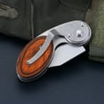 thumbnail image 5 of Folding Utility Knife Box Cutter with Wooden Handle Compact Sharp Blade for Opening Packages Everyday Cutting Tasks,utility tool,folding box cutter,Silver,1PC, 5 of 9