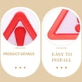 thumbnail image 4 of UPOUART 8Pcs Weatherproof Slow Moving Vehicle Sign with Reflective Red Triangle for Automotive Safety Use, 4 of 5