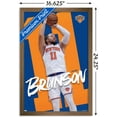 thumbnail image 3 of NBA New York Knicks - Jalen Brunson 24 Wall Poster, 14.725" x 22.375" Framed, 3 of 4