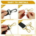 thumbnail image 4 of Uxcell Swivel Clasps Hook, Detachable Snap Hook with Screwdriver for Bags and Crafts Light Gold 5/8 Inch, 4 of 7