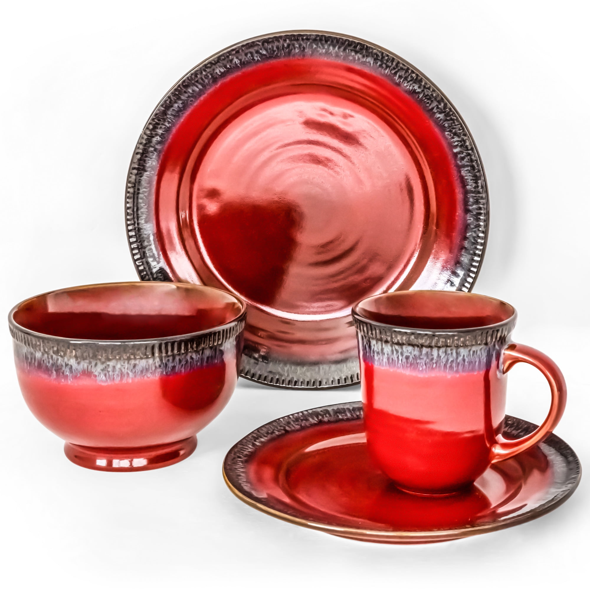 red pottery dishes