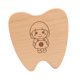 thumbnail image 5 of Caja de almacenamiento de dientes de bebé Saver Box Wood con compartimentos Soporte de almacenamiento de dientes Contenedor de dientes para niños para Chica, 5 of 8