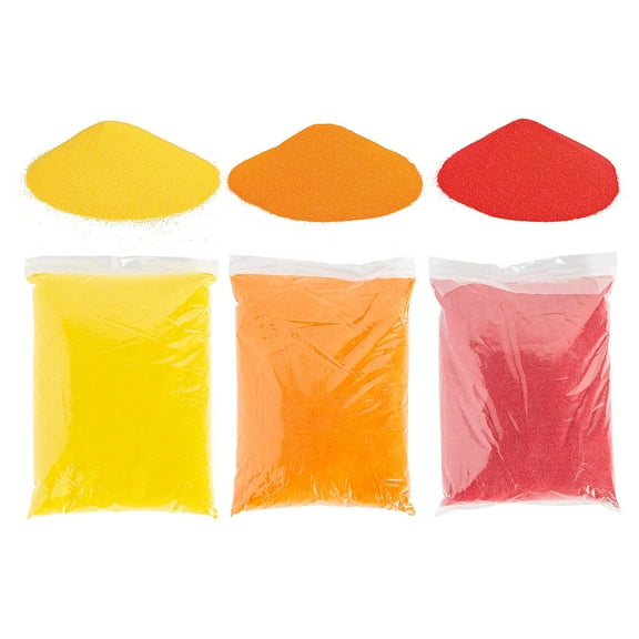 Fun Express Bulk 15 Lb. Warm Color Craft Sand Assortment