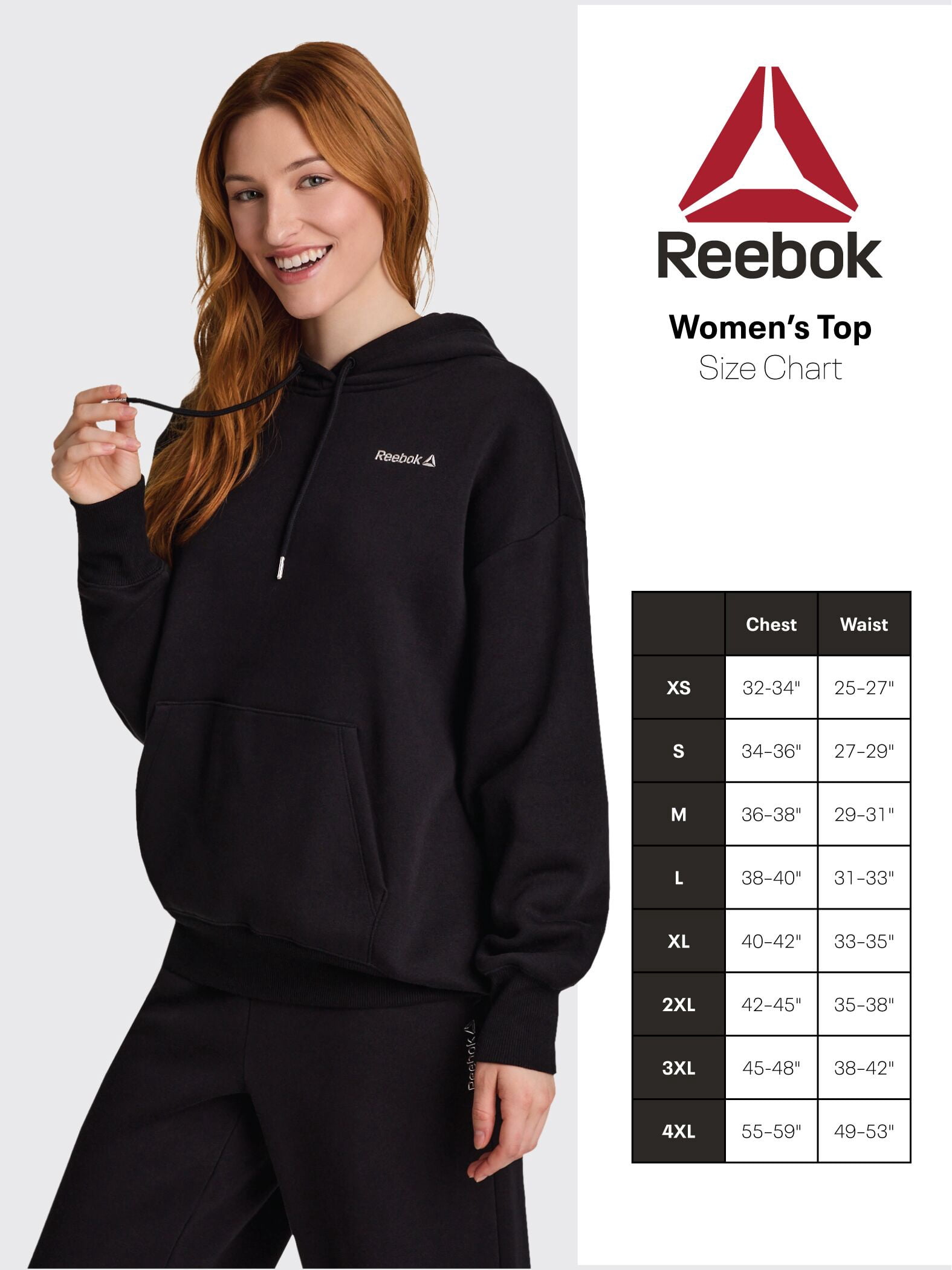 Reebok Women's Game Day Fleece Oversize Crewneck Sweatshirt, Size XS-4X