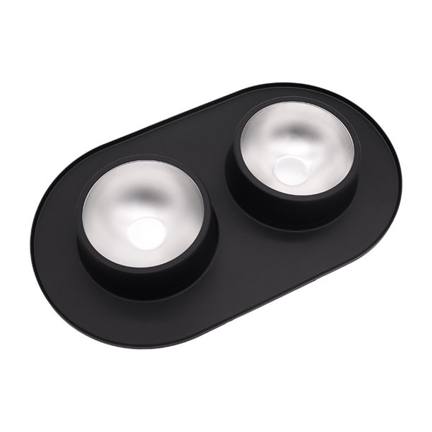 Productos Para Mascotas Plato Doble Para Perros Con Alfombrilla De Goma Cuenco De Acero Inoxidable Para Gatos Platos Para Mascotas Para Alimentadores Y Bebederos Para Animales Cuenco Para Animales U