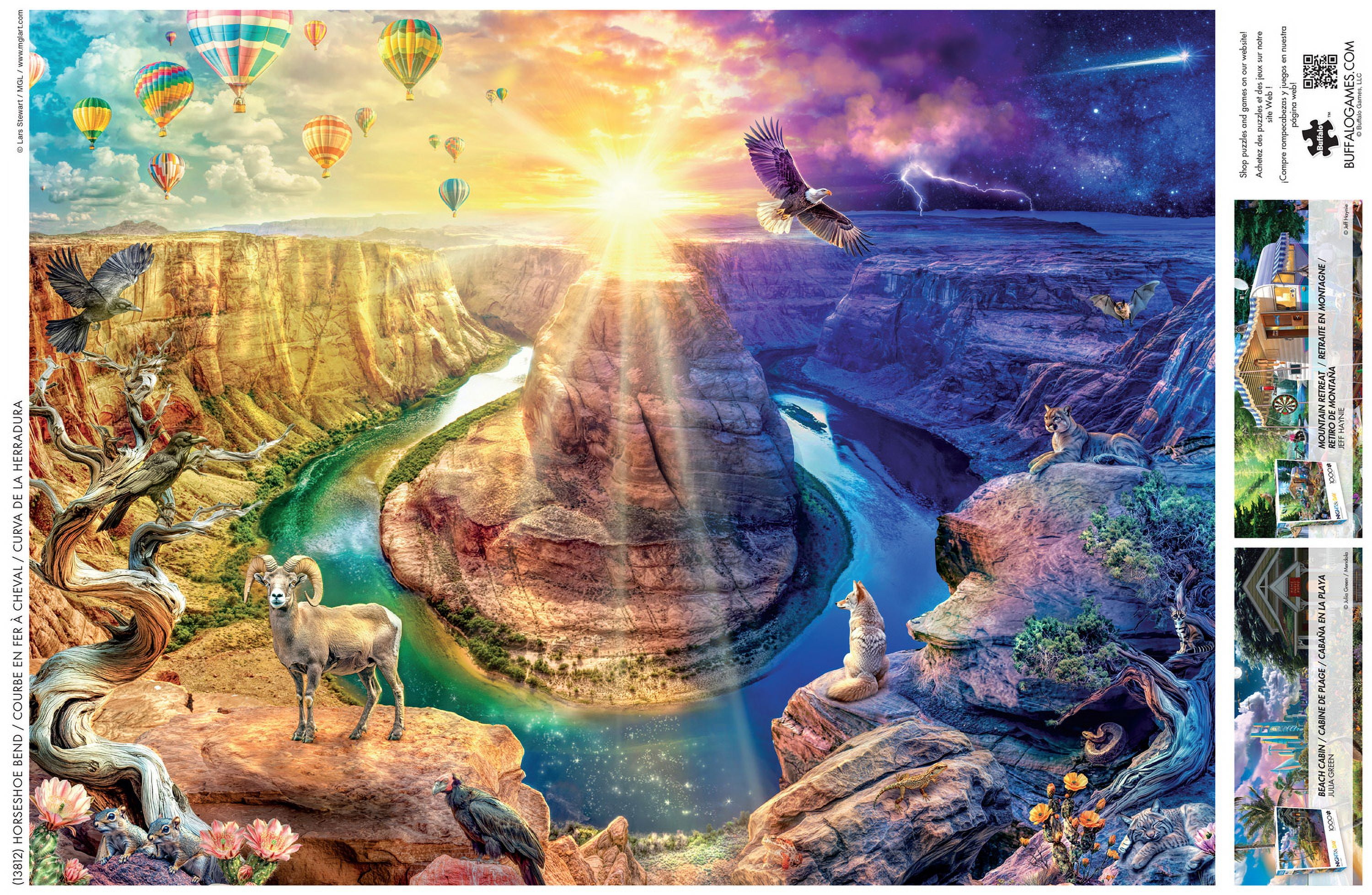 Buffalo Games Horseshoe Bend 1000-Piece 26.75 x 19.75-Inch Interlocking Jigsaw Puzzle for Adults Ages 14+