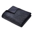 thumbnail image 2 of HOMETRENDS Black Velvet Plush Blanket, King, 2 of 2