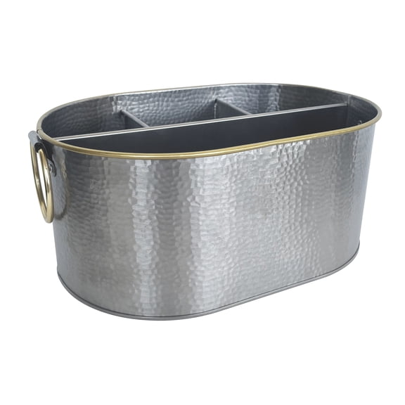 Better Homes & Gardens Stainless Steel Hammered Multiuse Caddy,11.96 in x 7.99 in