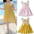 thumbnail image 4 of Baby Girls Outfit Cotton Summer Children's Dress Princess Dress Butterfly Skirt Clothes Sets for Girls Size 18-24 Months, 4 of 7