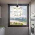 thumbnail image 6 of Anqidi 3 Pack Modern Crystal Chandelier Clear LED Adjustable Pendant Lamp Ceiling Light for Kitchen Dining Room 6.3" x 54.5" E12, 6 of 10