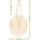 thumbnail image 2 of Paquete de 2 bolsas de malla reutilizables para comestibles, portátiles/lavables/duraderas/ecológicas con mango largo para compras, playa, juguetes, frutas y verduras, 2 of 5