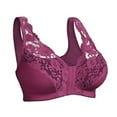 thumbnail image 4 of CHUANK Womens Pure Comfort Wireless Lace Longline Bralette Convertible Bras Black 2X-Large, 4 of 6