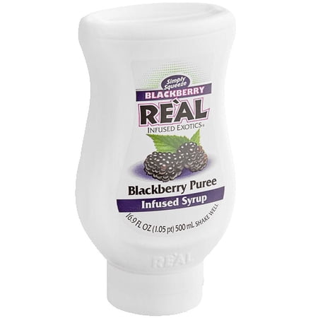 Real Blackberry Puree Infused Syrup, 16.9 fl oz Bottle