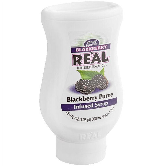 Real Blackberry Puree Infused Syrup, 16.9 fl oz Bottle