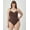 Just Brown, variant on Multiway Tummy Control Shapewear Thong Bodysuit, Built-in Balconette Bra Evening Blush 2XL Women's