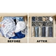 thumbnail image 5 of Simple Houseware Closet Underwear Organizer Drawer Divider 4 Set, Gray, 5 of 5