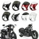 thumbnail image 5 of Capó de motocicleta retro negro brillante reacondicionado, pantalla de lámpara grande, capó de cerdo, cafetería, 5 of 6