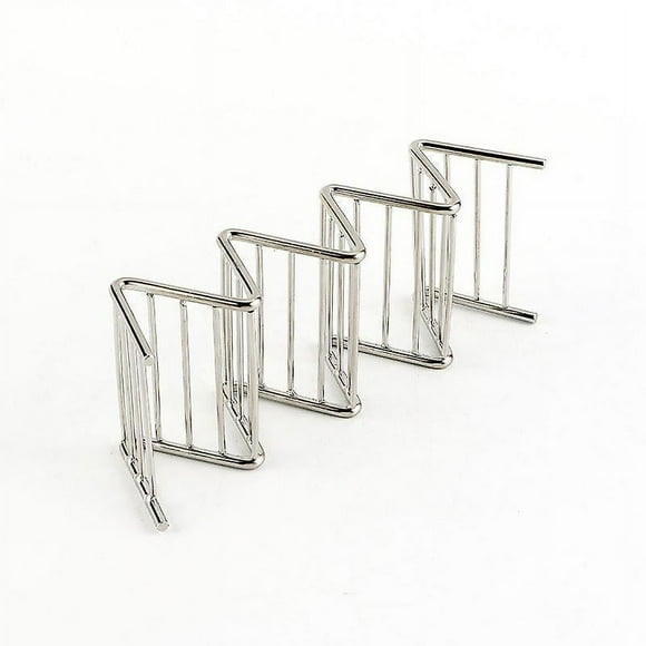 Stainless Steel Wave Shape Taco Holder - Holds Up to 2 or 3 Tacos for Restaurant, Home, Picnic, Party
