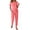 Pink, variant on Fantaslook Pajamas Sets for Women Casual Lounge Set Long Sleeve Two Piece Set Buttom Down Shirts and Pants with Pockets Oufits