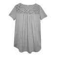 thumbnail image 5 of adviicd T-Shirts de Course pour Femmes, Manches Courtes d'Été, Col Rond, T-Shirts Décontractés Unis Gris, TTG, 5 of 5