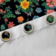 thumbnail image 4 of Homewish Rustic Daisy Flower Blackout Curtains Set of 2 (52x84 Each),Farmhouse Floral Window Curtains,Green Pink Black Curtains and Drapes For Kids,Luxury Bedroom Decor, 4 of 6