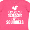thumbnail image 4 of Inktastic Easily Distracted by Squirrels Boys or Girls Toddler T-Shirt, 4 of 5