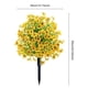 thumbnail image 5 of Árbol topiario artificial con flores violetas, arbustos artificiales para exteriores con estaca para decoración de jardín y porche., 5 of 7
