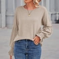 thumbnail image 2 of Fall Tops Mingw Womens S Fall Round Neck Tops Long Sleeve Shirts Casual Loose Tunic Tops, 2 of 4