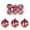 Red, variant on AYktou 6 Pcs Christmas Ornaments Balls, 2.3 Inch Wavy Grain Hollow Sphere Hanging Pendant Glittering Christmas Tree Decoration Set Christmas Balls Hanging Ornaments for Living Room Party Decor, Red
