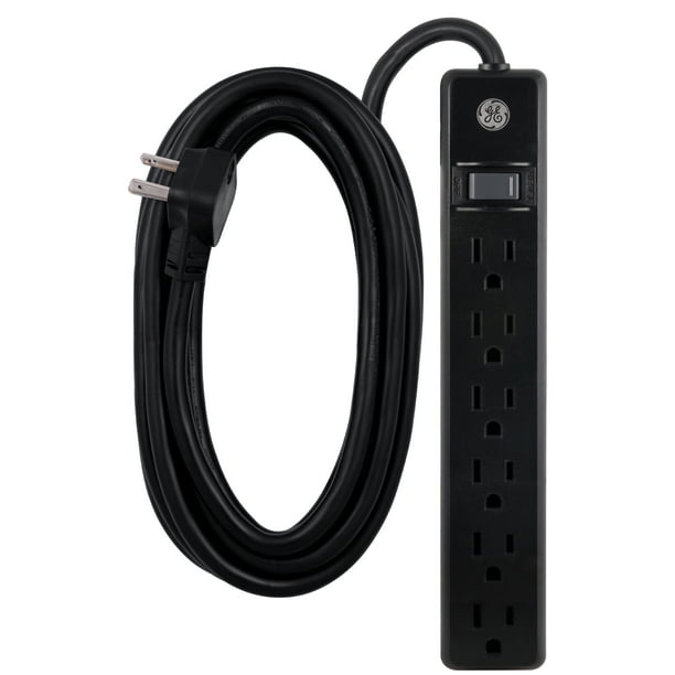 GENERAL ELECTRIC 12ft 6Outlet Power Strip with Surge Protection