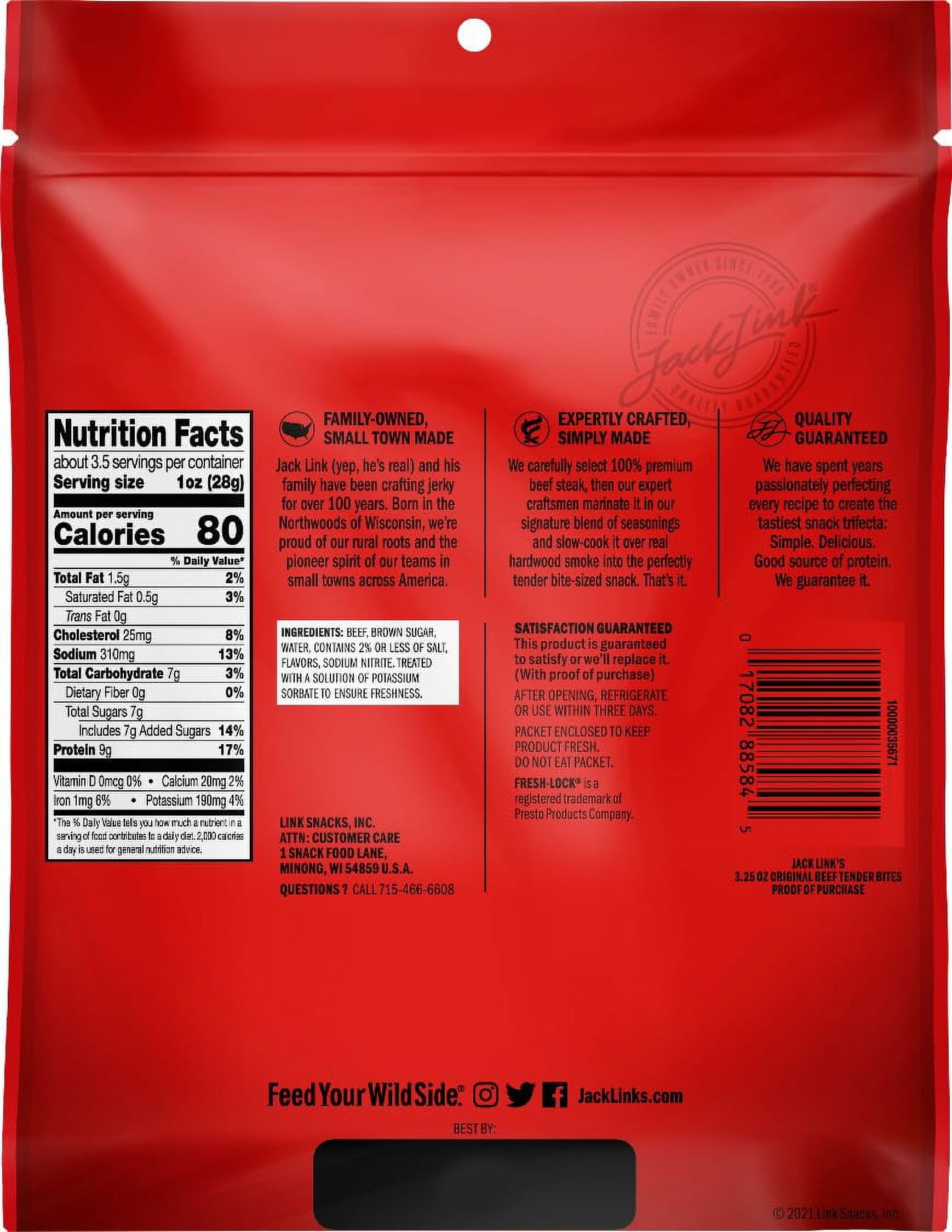 Jack Links Beef Tender Bites, Variety Pack 3 Original, 3 Teriyaki, 1 Oz (Pack of 6) Bundled by SUPERDEALS with Bonus Mystery Gift