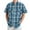 Blue, variant on Plaid Shirts for Men Lightweight Long Sleeve Shirt Button Turn Down Collar Loose Fit Casual Street Style Blue L