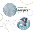 thumbnail image 4 of Blue Disposable Isolation Gown, Large. Pack of 100 PPE Gowns Disposable. Waterproof 100% Polyethylene Personal Protective Equipment Gown with Waist Ties and Elastic Wrists, 4 of 7