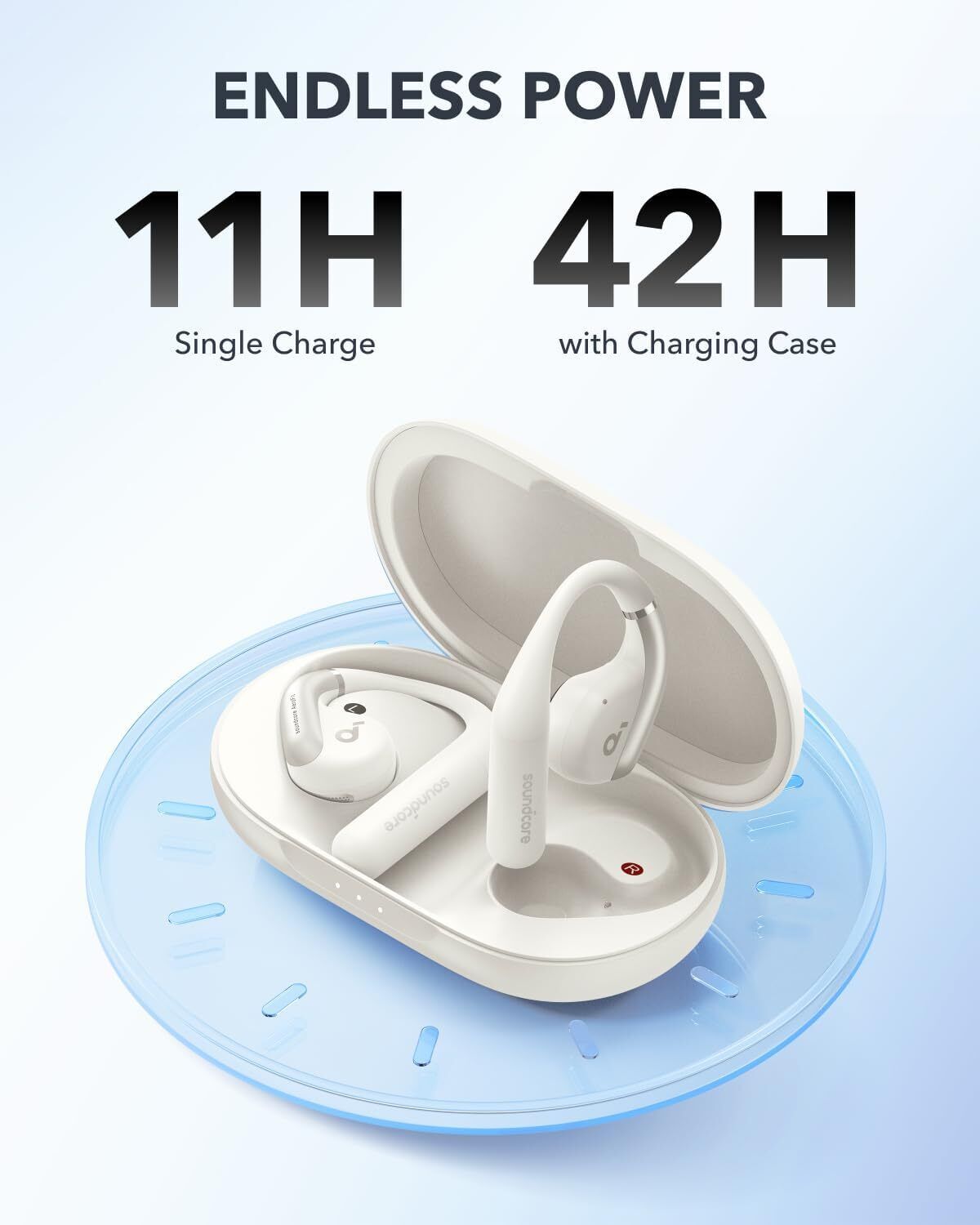 Anker Soundcore AeroFi（Bluetooth 5.3） Soundcore by Anker AeroFit Open-Ear Headphone Ergonomic Ear