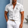 thumbnail image 3 of Men Shirt Casual T-Shirt for Man Short Sleeve Button Down Workout Shirts for Men, 3 of 3