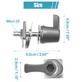 thumbnail image 4 of Unique Bargains 4 Pcs Theft Deterrent System Lock Fastener Bolt Nut for Harley Davidson Road King Police Silver Tone, 4 of 7