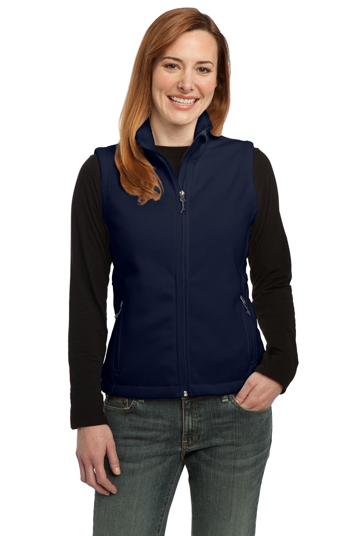port authority ladies value fleece vest l219 true navy 3xl